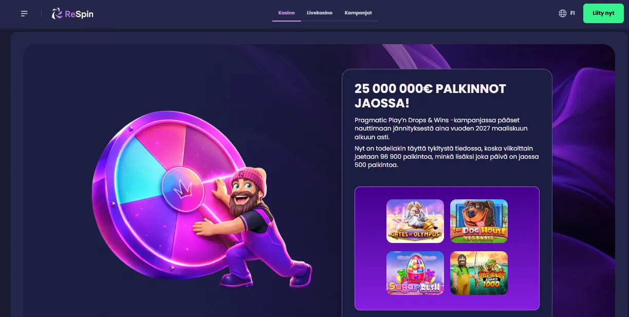 Parhaat kolikkopelit, joissa on kierrätysvapaat ilmaiskierrokset ilman talletusta